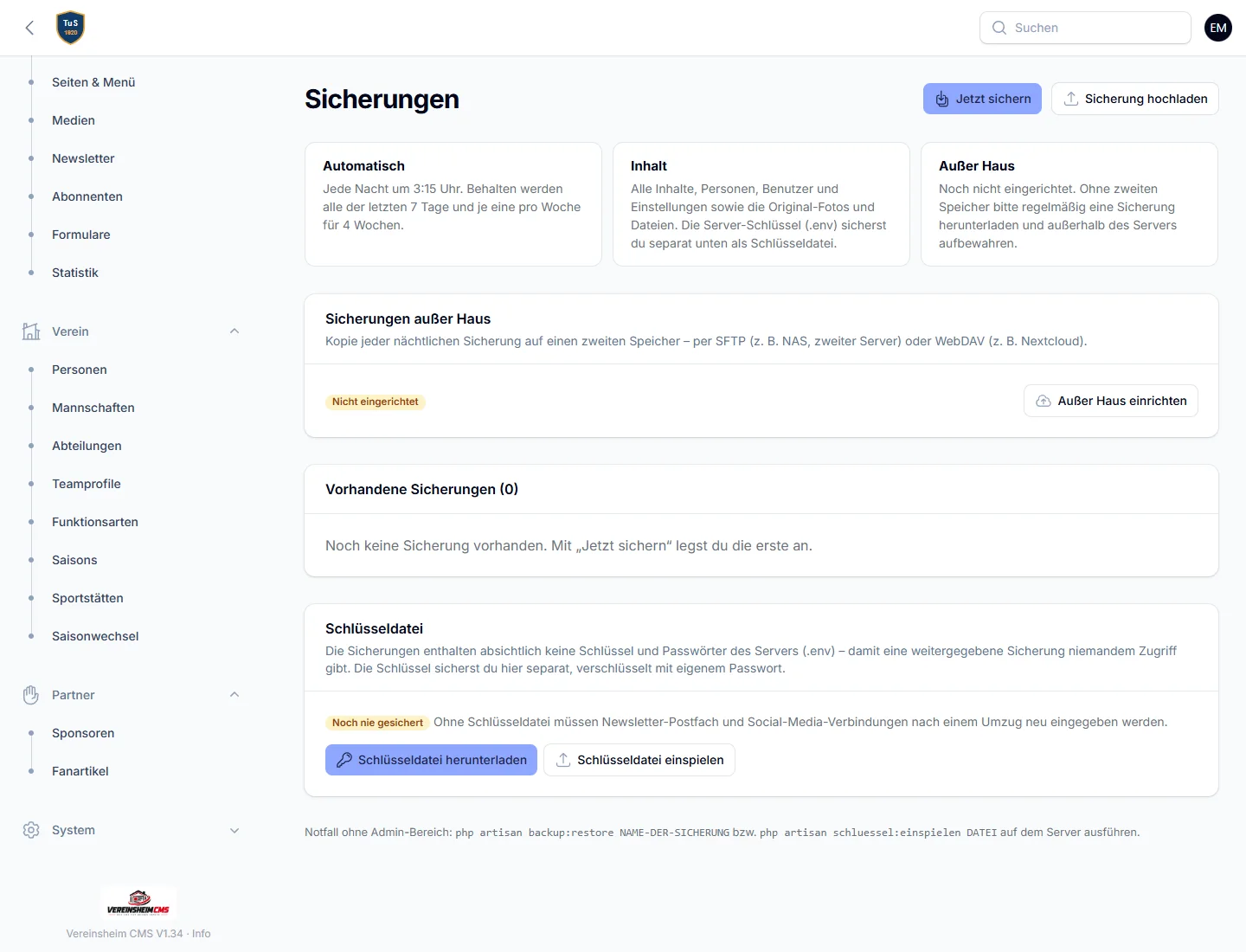 Sicherungen – auch außer Haus.
